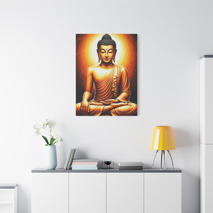 Sacred Enlightenment Buddha Figure Wall Art & Canvas Prints