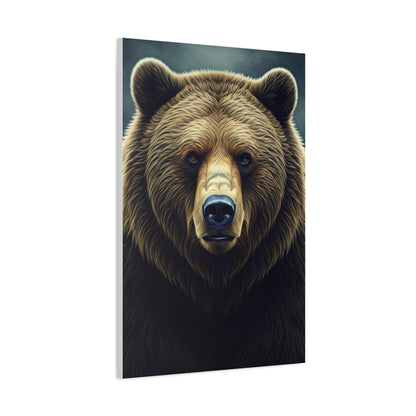 Vibrant Artistic Grizzly Portrait Wall Art & Canvas Prints