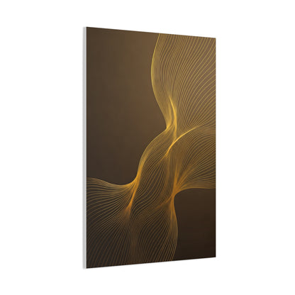 Golden Flow Light Abstract Wall Art & Canvas Prints