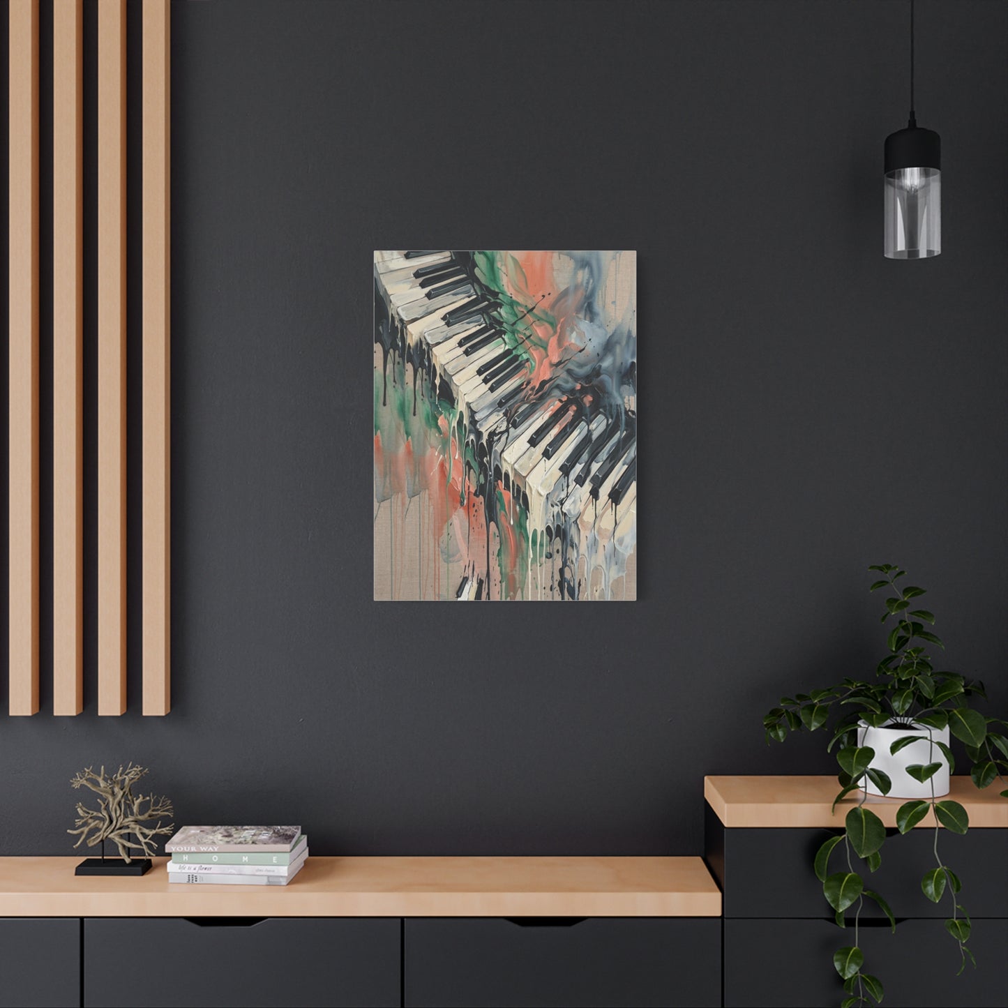 Abstract Piano Flow Expression Wall Art & Canvas Print