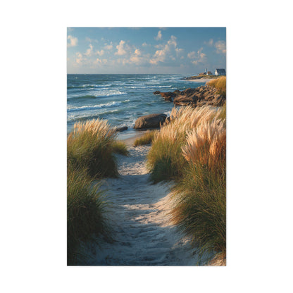Coastal Dune Path Landscape Wall Art & Canvas Print