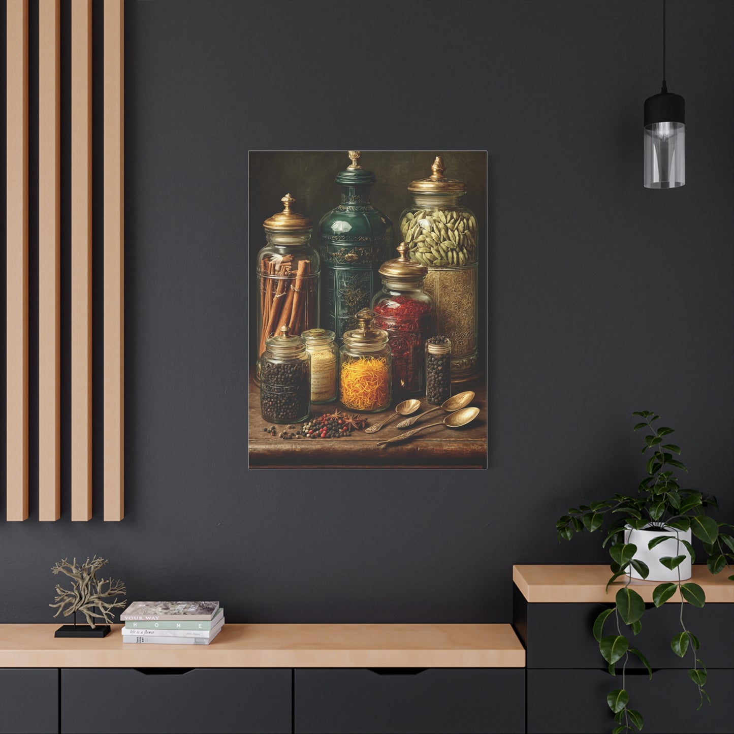 Premium Spice Jars Still Life Wall Art & Canvas Print