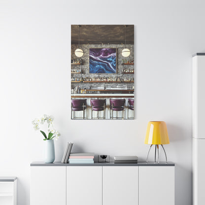 Moody Abstract Luxury Cocktail Bar Wall Art & Canvas Print