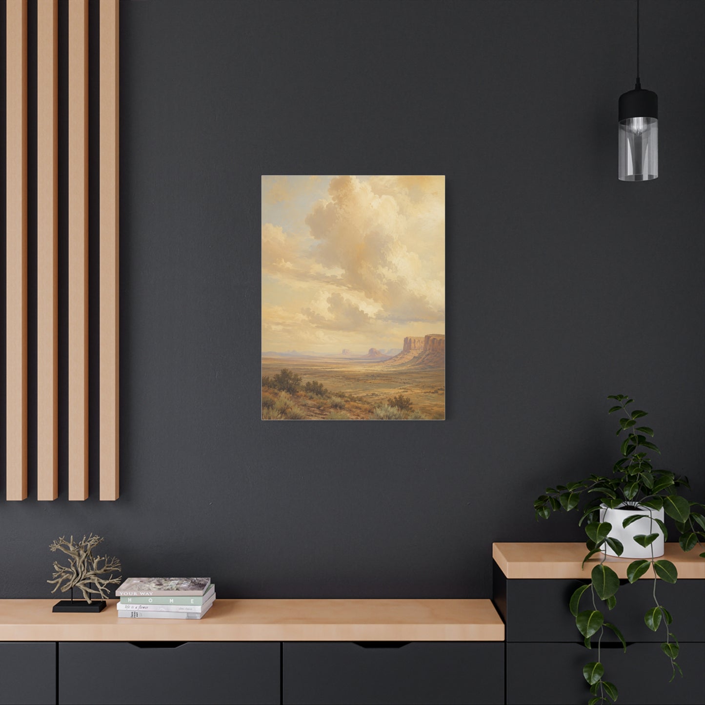 Golden Canyon Vista Western Landscape Wall Art & Canvas Print