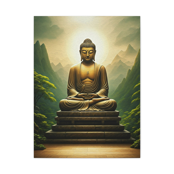 Sacred Mountain Buddha Serenity Wall Art & Canvas Prints