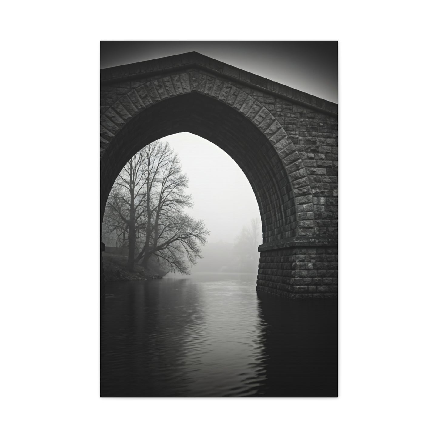 Misty Archway Bridge Scene Wall Art & Canvas Prints