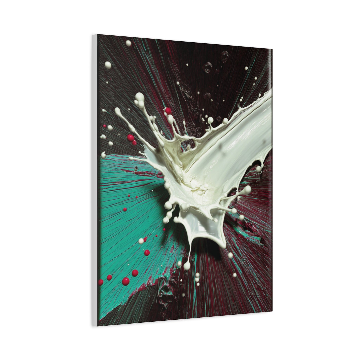 Abstract Liquid Paint Impact Wall Art & Canvas Print