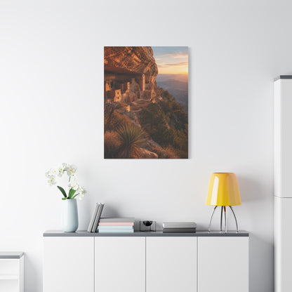 Ancient Cliff Dwelling Canyon Wall Art & Canvas Print