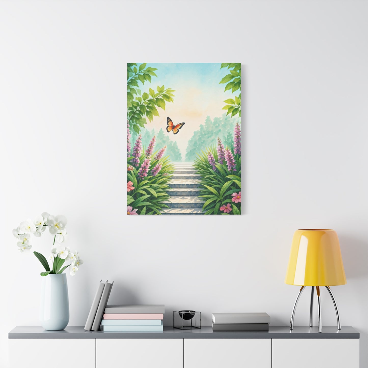 Garden Path Butterfly Dreamscape Wall Art & Canvas Prints