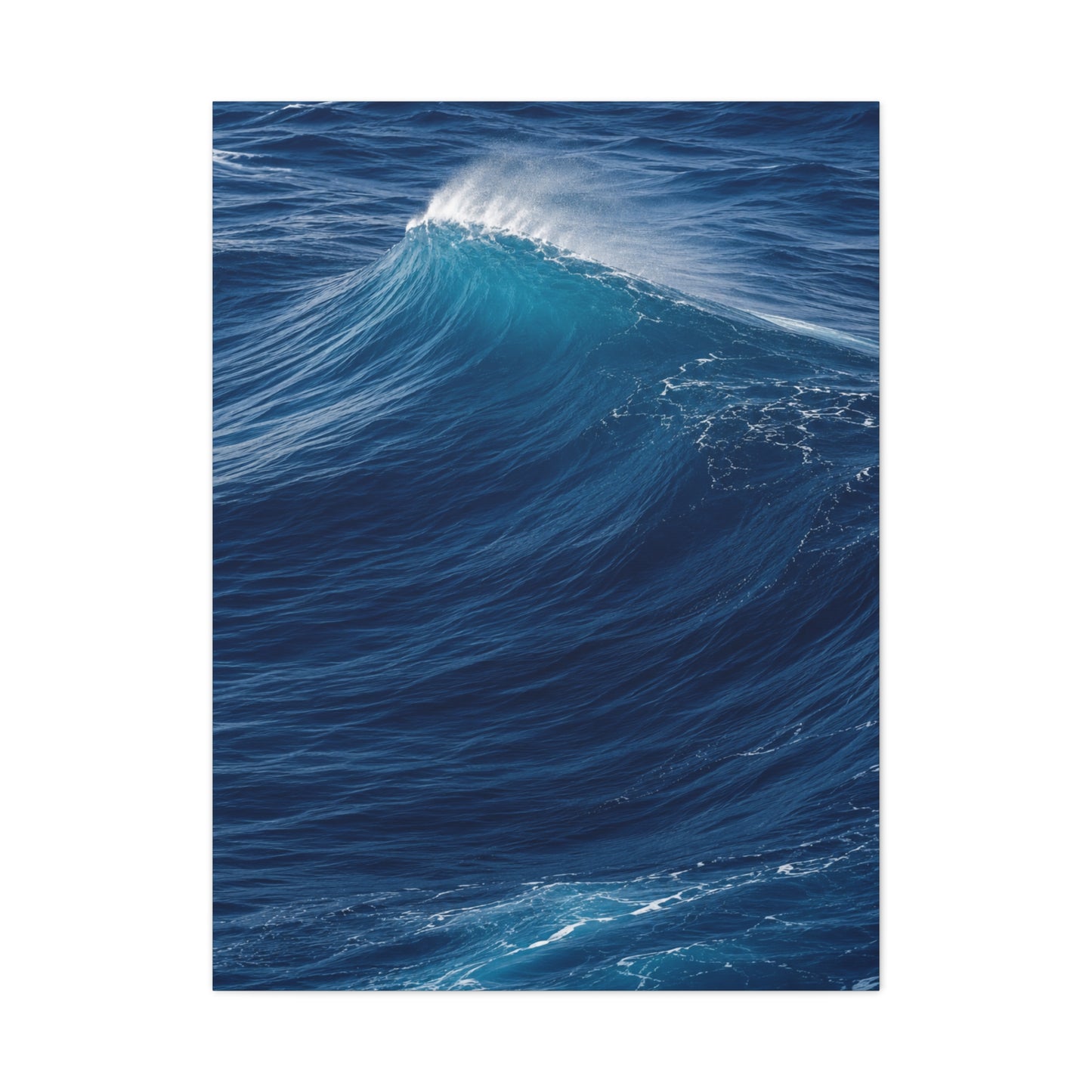 Open Ocean Cresting Wave Study Wall Art & Canvas Print