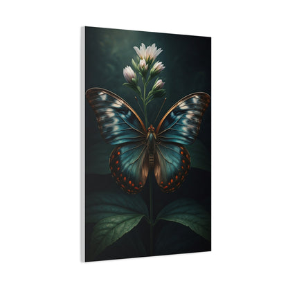 Midnight Blue Garden Butterfly Wall Art & Canvas Prints