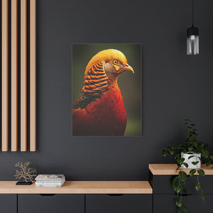 Regal Red Pheasant Portrait Wall Art & Canvas Prints