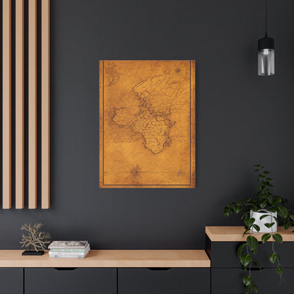Vintage Africa Continent Map Wall Art & Canvas Prints
