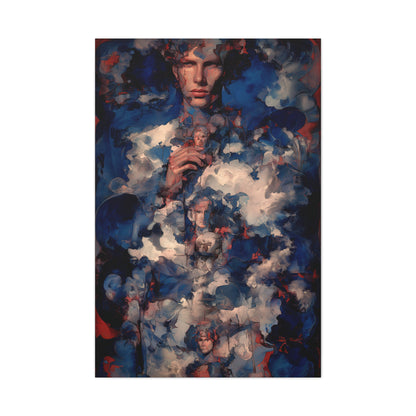 Surreal Cloud Portrait Composition Wall Art & Canvas Print