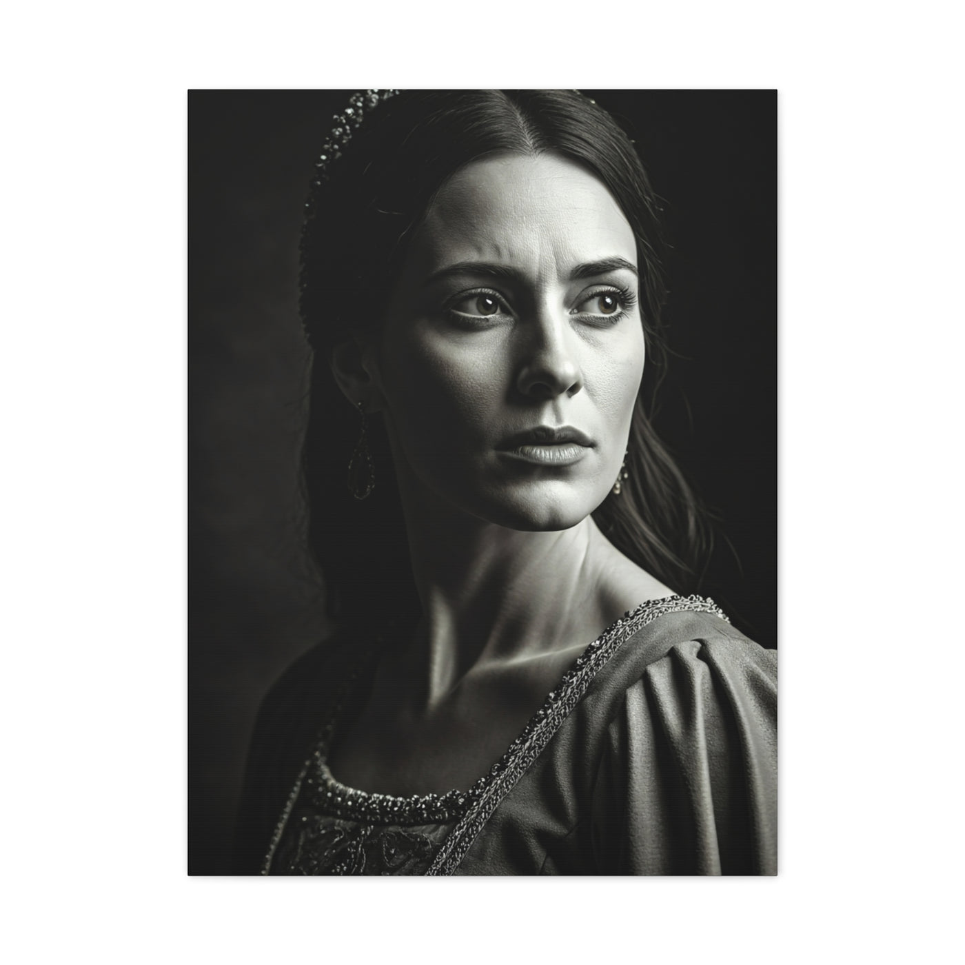 Quiet Grace Black & White Portrait Wall Art & Canvas Prints