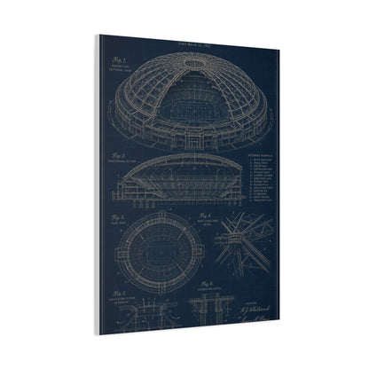 All Weather Stadium Blueprint Sports Wall Art & Canvas Print