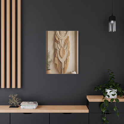 Handwoven Natural Fiber Wall Hanging Wall Art & Canvas Print