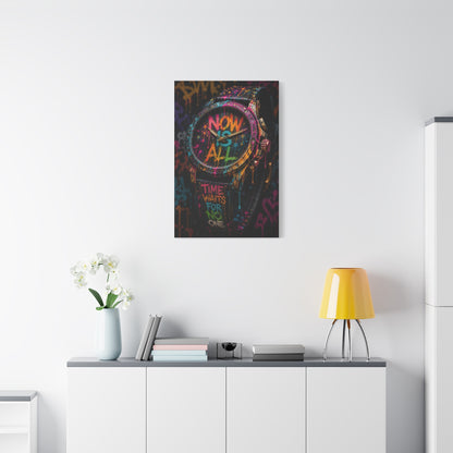 Now Is All Graffiti Watch Street Wall Art & Canvas Print