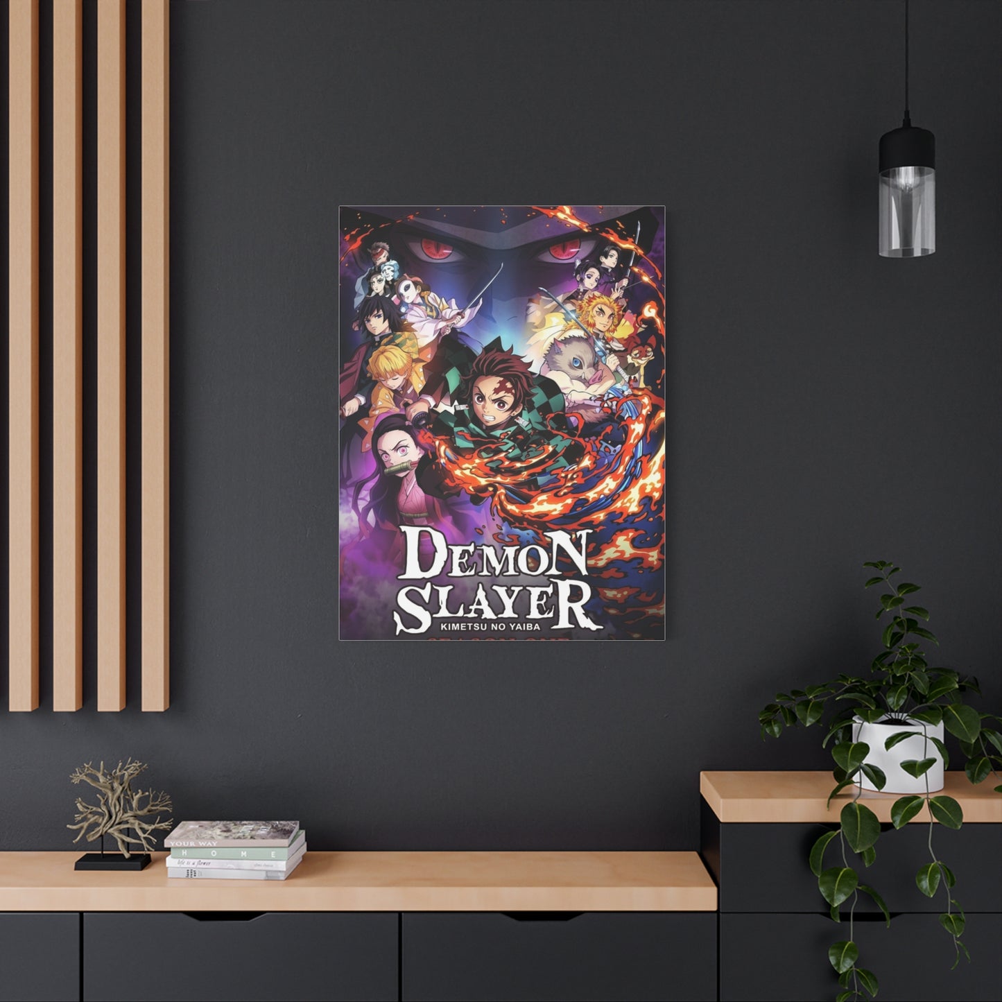 Demon Slayer: Kimetsu no Yaiba Season 1 Poster Wall Art & Canvas Print