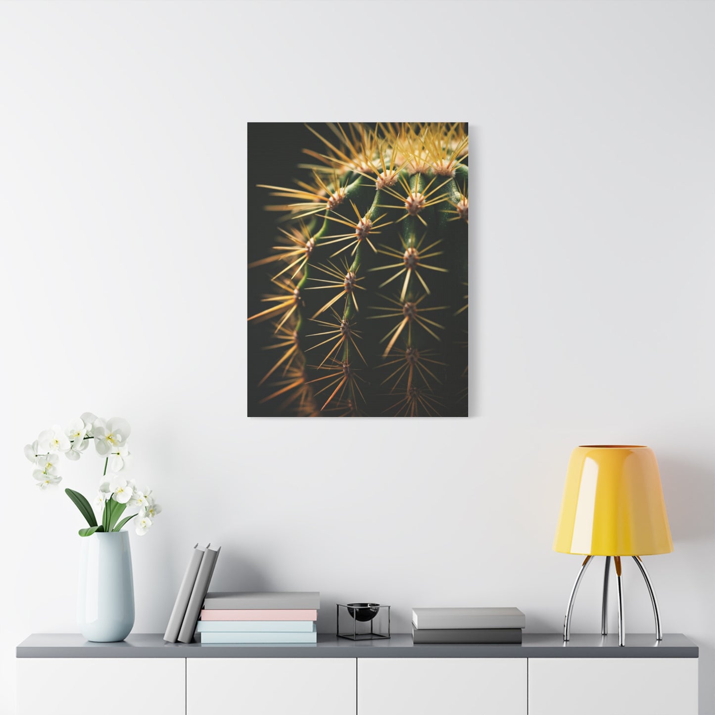 Desert Geometry Cactus Close-Up Wall Art & Canvas Prints