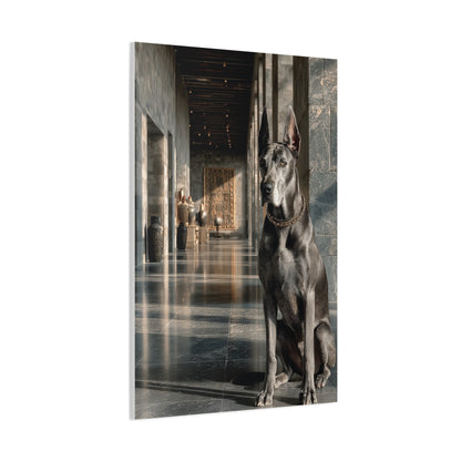 Great Dane Modern Architectural Portrait Wall Art & Canvas Print