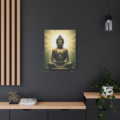 Sunburst Serenity Buddha Meditation Wall Art & Canvas Prints