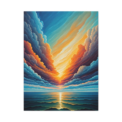 Radiant Horizon Reflection Wall Art & Canvas Print