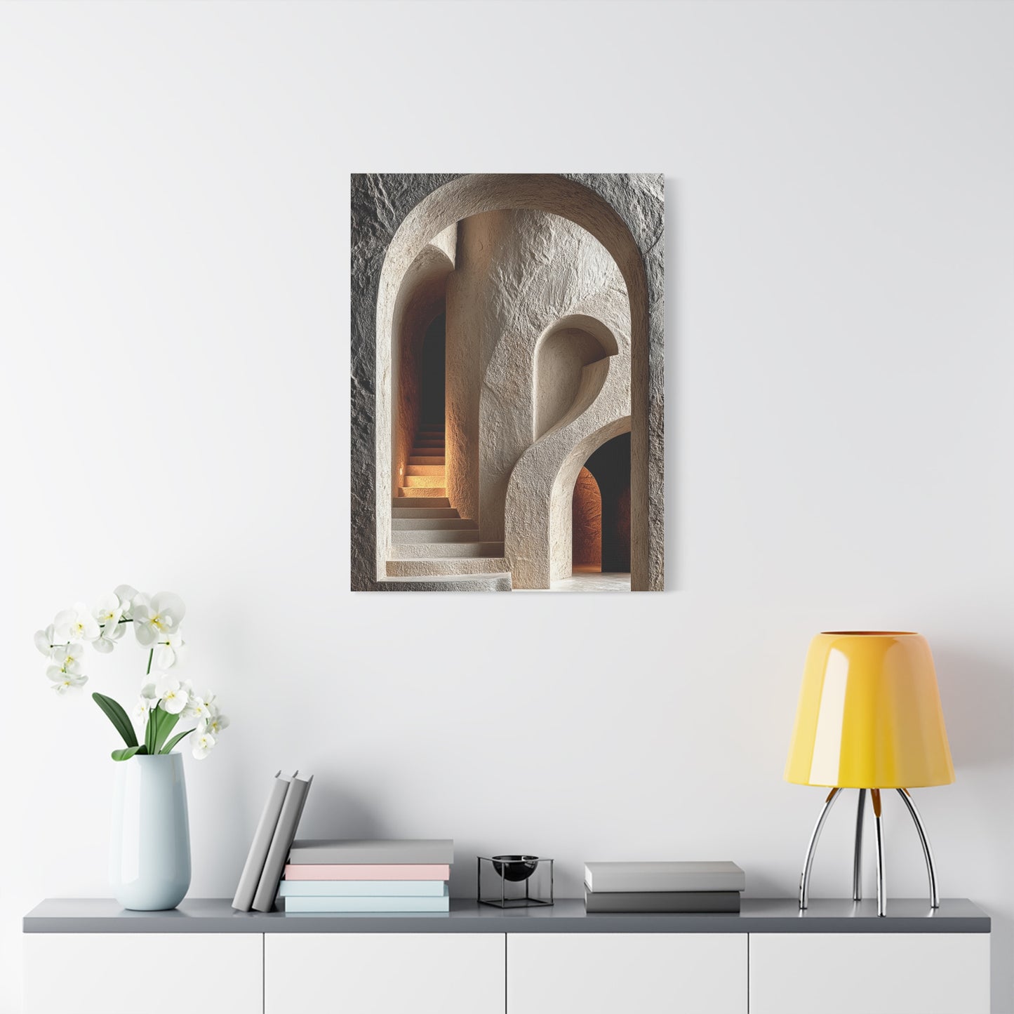 Sculptural Archway Minimalism Wall Art & Canvas Print