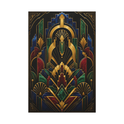 Neo Art Deco Jewel Geometry Wall Art & Canvas Print