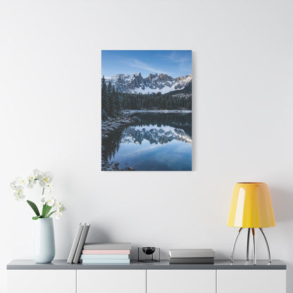 Crisp Alpine Mirror Lake Wall Art & Canvas Print