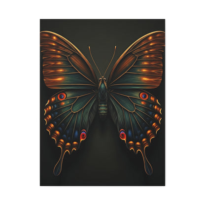 Peacock Pattern Butterfly Portrait Wall Art & Canvas Prints