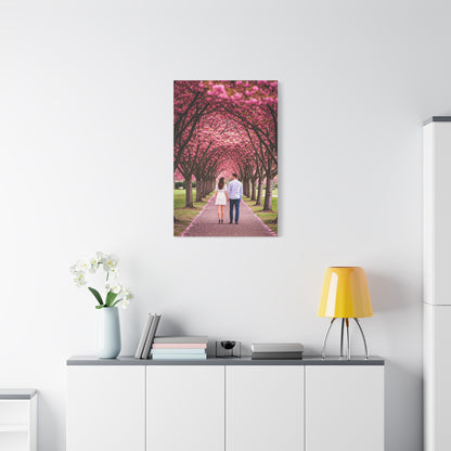 Romantic Sakura Tree Walk Wall Art & Canvas Prints