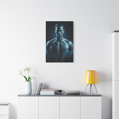 Blue Depth Masculine Form Wall Art & Canvas Prints