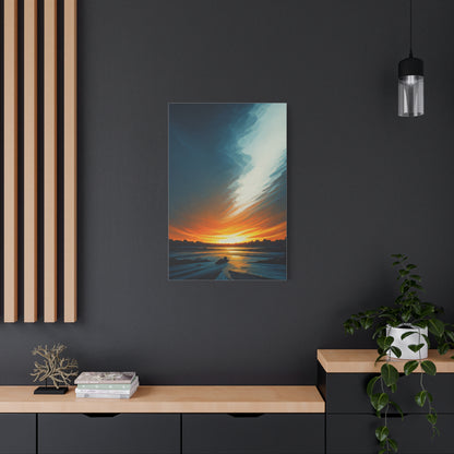 Calm Horizon at Dusk Wall Art & Canvas Prints