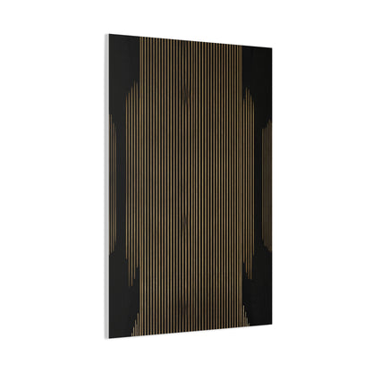 Midnight Gold Column Abstract Wall Art & Canvas Prints