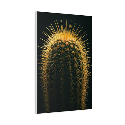 Golden Halo Cactus Sculpture Wall Art & Canvas Prints