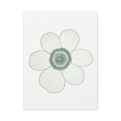 Minimal Line Floral Sketch Wall Art & Canvas Prints