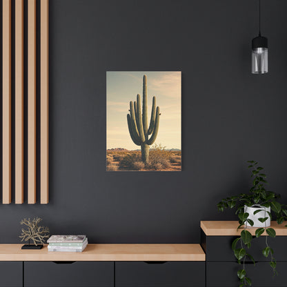 Golden Desert Saguaro Landscape Wall Art & Canvas Prints