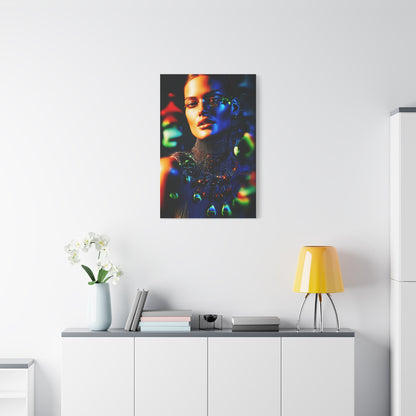 Luminous Fashion Portrait Contemporary Wall Art & Canvas Print