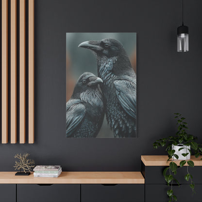 Raven and Crow Portrait – Shadow Companions Wall Art & Canvas Print