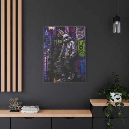 Urban Rebel Bunny NYC Street Wall Art & Canvas Print