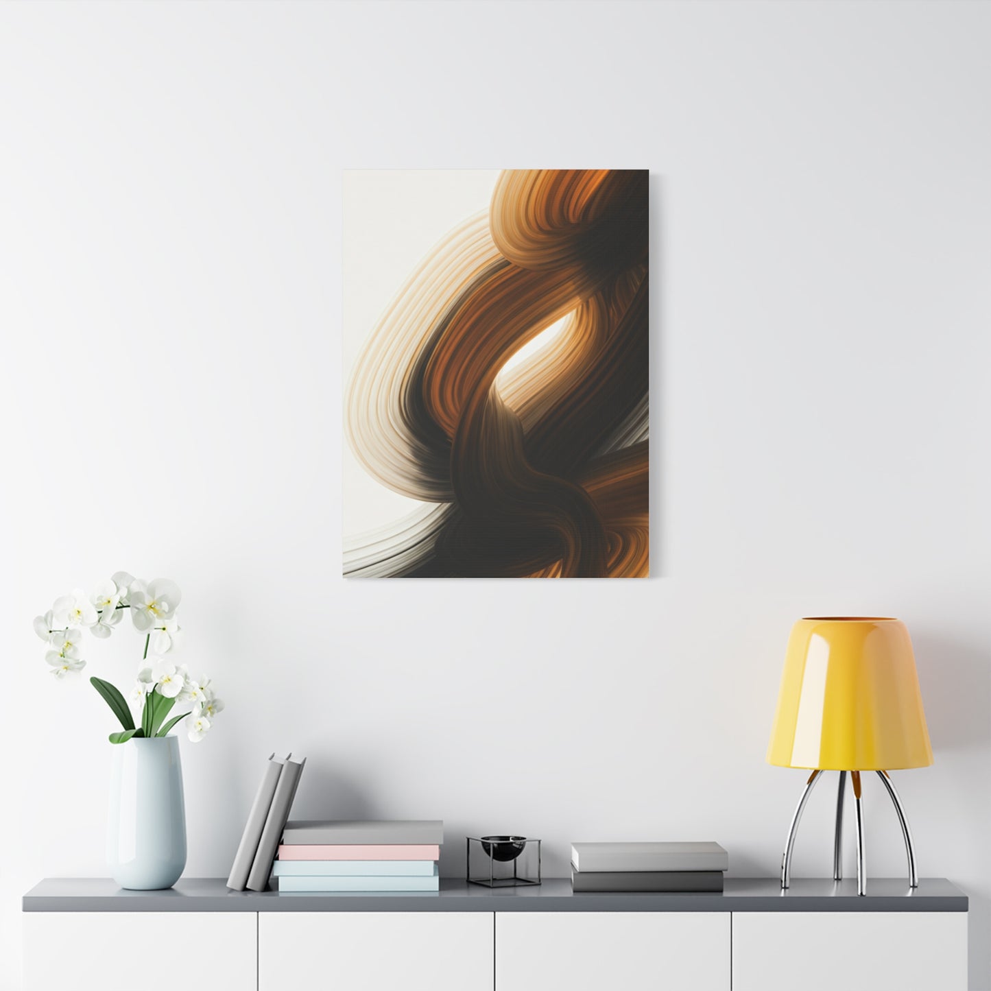 Dark Gold Flow Abstract Wall Art & Canvas Prints
