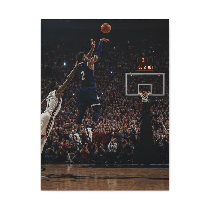 Final Second Game Winner Basketball Sports Wall Art & Canvas Print