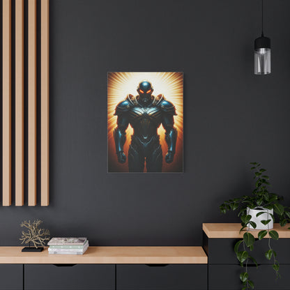 Radiant Cyber Warrior Wall Art & Canvas Print