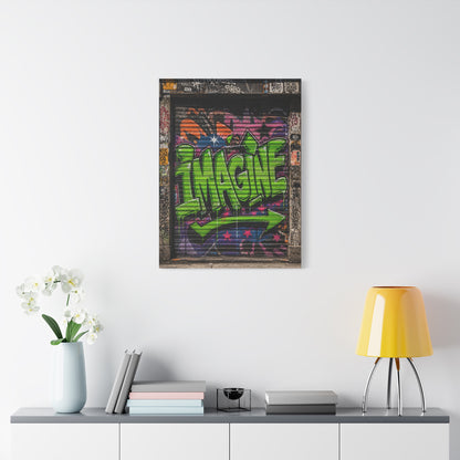 Urban Graffiti Statement Door Street Wall Art & Canvas Print