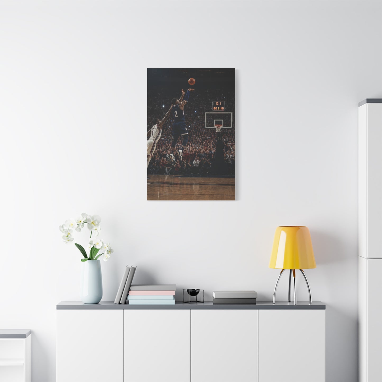 Final Second Game Winner Basketball Sports Wall Art & Canvas Print