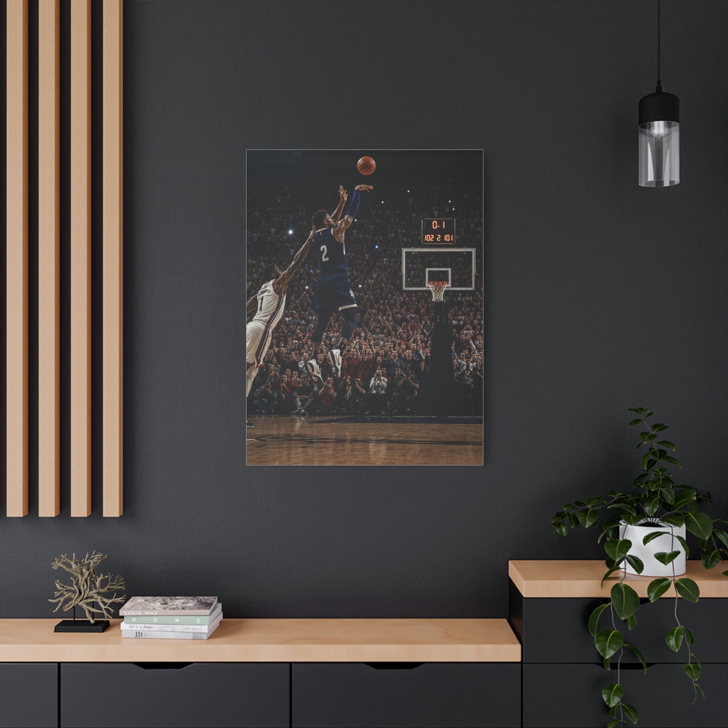 Final Second Game Winner Basketball Sports Wall Art & Canvas Print