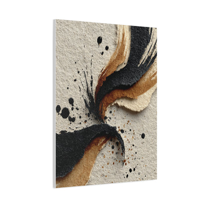 Abstract Ink Flow Composition Wall Art & Canvas Print