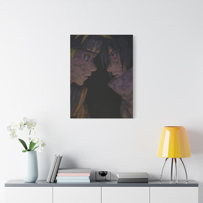 Naruto Uzumaki vs Sasuke Uchiha Final Stare Down Wall Art & Canvas Print