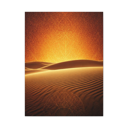 Golden Desert Mandala Horizon Wall Art & Canvas Prints